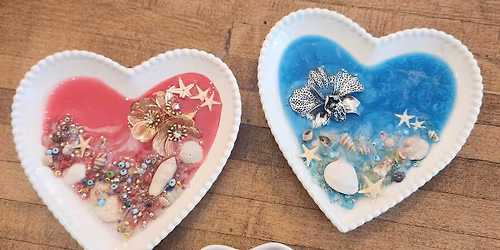 Resin Sweetheart Dishes. $45. W\/ Vilma