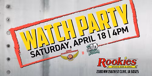 Game Watch Party - Barnstormers @ Blizzard