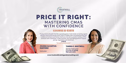 Price It Right: Mastering CMAS with Confidence