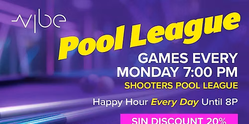 Pool League Games \u2013 Every Monday \u2013 Cleveland, Ohio