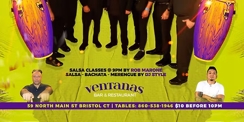 Latin Night con Orquesta Afinke en vivo @ Ventanas Bar & Restaurant