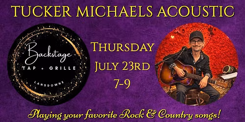 Tucker Michaels @ Backstage Tap + Grille