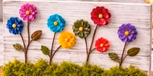 Pinecone flowers class