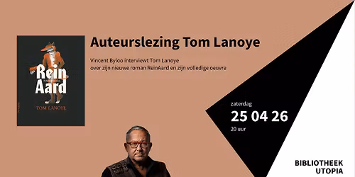 Auteurslezing: Tom Lanoye