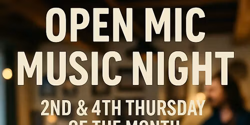 Open Mic Night- Singing Edition!
