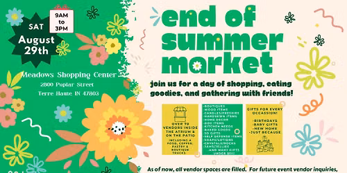 End of Summer Market at Meadows