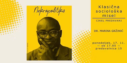 Klasi\u010dna sociolo\u0161ka misel: Mbembe, Nekropolitika