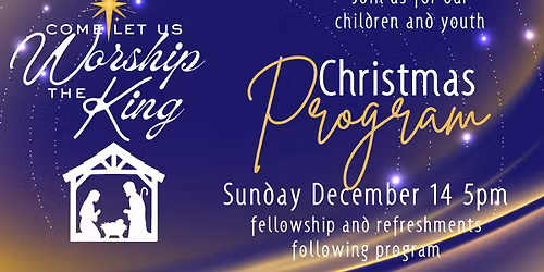 Children & Youth Christmas Program