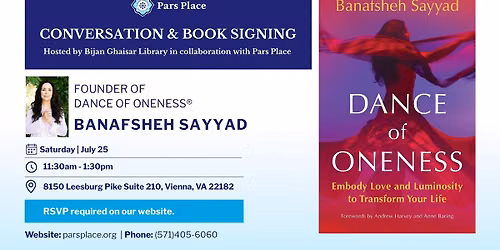 Conversation and Book Signing with Banafsheh Sayyad