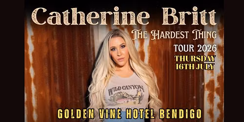Catherine Britt Live at The Golden Vine Hotel Bendigo