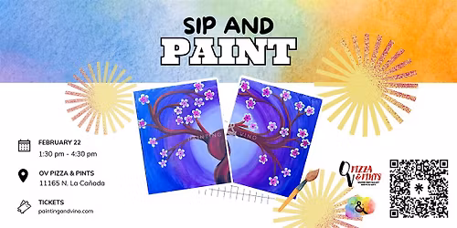 Friendship Tree Paint and Sip at OV Pizza
