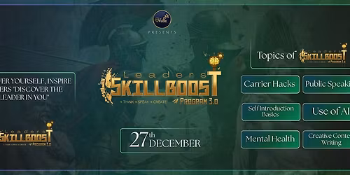 "Leaders' Skillboost Program 3.0" by Ovilashi Foundation