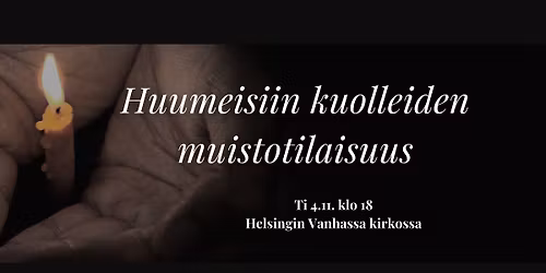 Huumeisiin kuolleiden muistotilaisuus