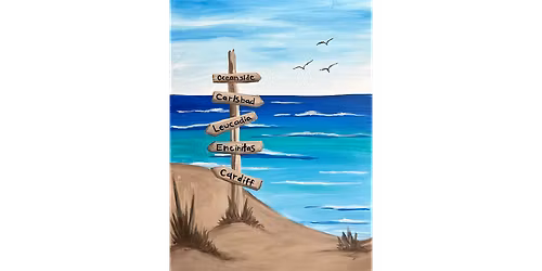 Beach Signs - Paint and Sip in San Diego | Classpop!\u2122