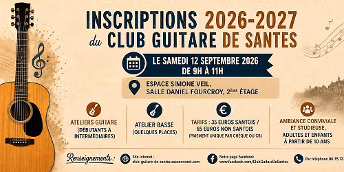 Inscription CGS 2026 - 2027