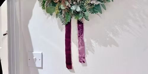 festive wreath making