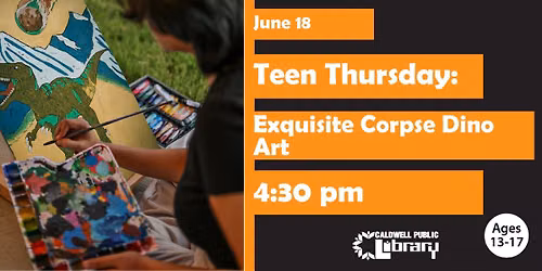 Teen Thursday: Exquisite Corpse Dino Art