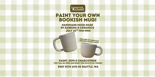 Paint a Bookish Mug | Paint, Sip & Charcuterie Night