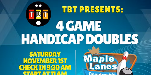 TBT 4 Game Handicap Doubles