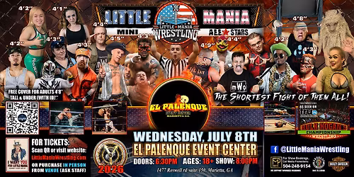 Marietta, GA - Little Mania Mini Wrestling @ El Palenque Event Cwnter