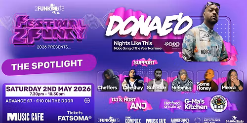 Donae'O at The Spotlight @ Festival2Funky 2026
