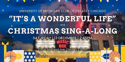 "It's a Wonderful Life" & Christmas Carol Sing-A-Long