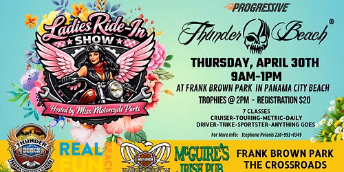 LADIES RIDE-IN SHOW @ FRANK BROWN PARK 