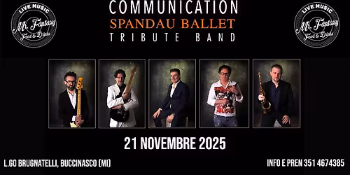 SPANDAU BALLET NIGHT by COMMUNICATION Tribute