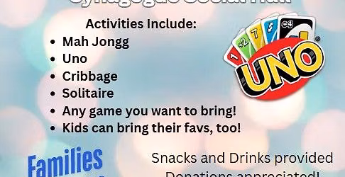 Game Night Hosted by Beth Israel Congregation