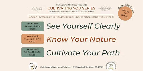 Cultivating You Series - A Series of Workshops