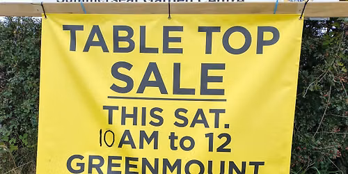 Table Top Sale + Lunch