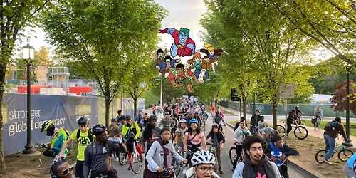 Bike Party Planeteers Ride to Baltimore Peninsula!