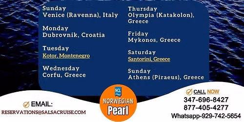 COMING IN 2026 "EUROPE" CRUISE