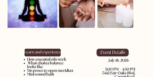 Chakras and Essential Oils workshop