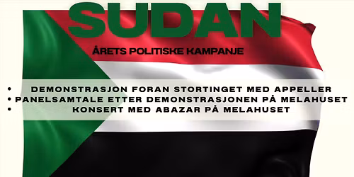 Hvorfor har verden glemt Sudan? Solidaritetskampanje for Sudan!
