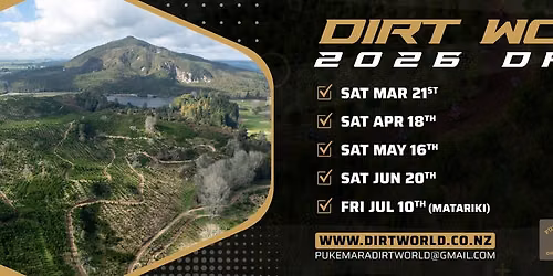 DirtWorld Ride Day - July 10th 2026 (Matariki Friday)