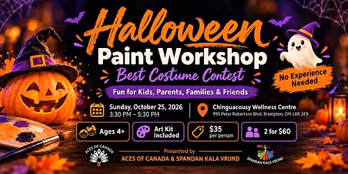 Halloween Paint Workshop & Best Costume Contest.