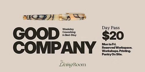 Good Company: Weekday Coworking Day Pass in Bedstuy Brooklyn