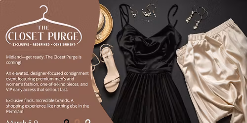 The Closet Purge is coming to Midland TX