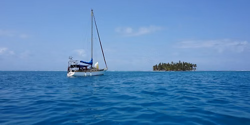 Erleben Sie den Vortrag "Sieben Farben Blau. Ein Paar-Ein Boot-Zwei Ozeane & 34 L\u00e4nder" in M\u00fcnchen