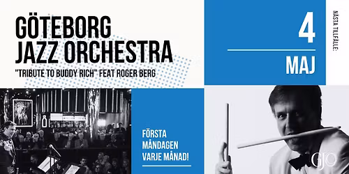 GJO: Jazz@Park Lane - "Tribute to Buddy Rich" feat Roger Berg