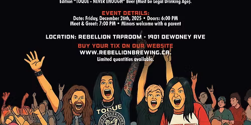 TOQUE - Boxing Day Event - Come have a Beer with the Band