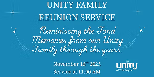 \u2728 Unity Family Reunion Service: A 50th Anniversary Tribute