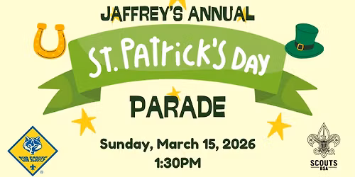 Scouts Marching in Jaffrey's St. Patrick's Day Parade