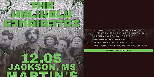 The Unlikely Candidates Live at Martin's Downtown