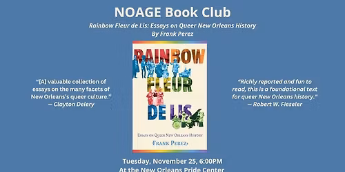 NOAGE Book Club: Rainbow Fleur de Lis