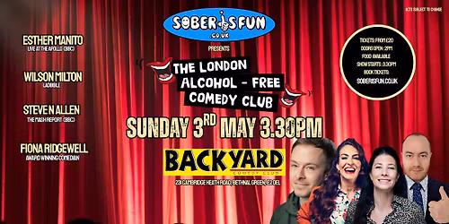 The London Alcohol-Free Comedy Club | May Bank Holiday Special