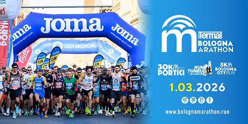 Termal Bologna Marathon 2026 \u00b7 42K 30K 21K 5K