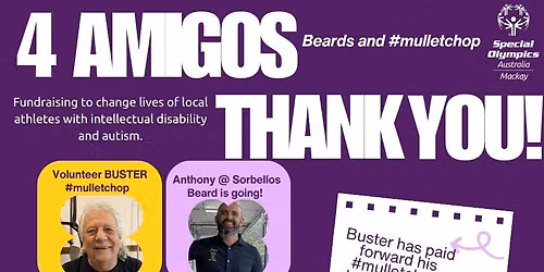 4 Amigos Beards + #mulletchop fundraiser!