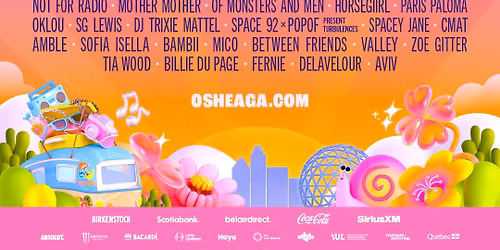 Osheaga Festival: Twenty One Pilots Tate McRae & Lorde - 3 Day Pass